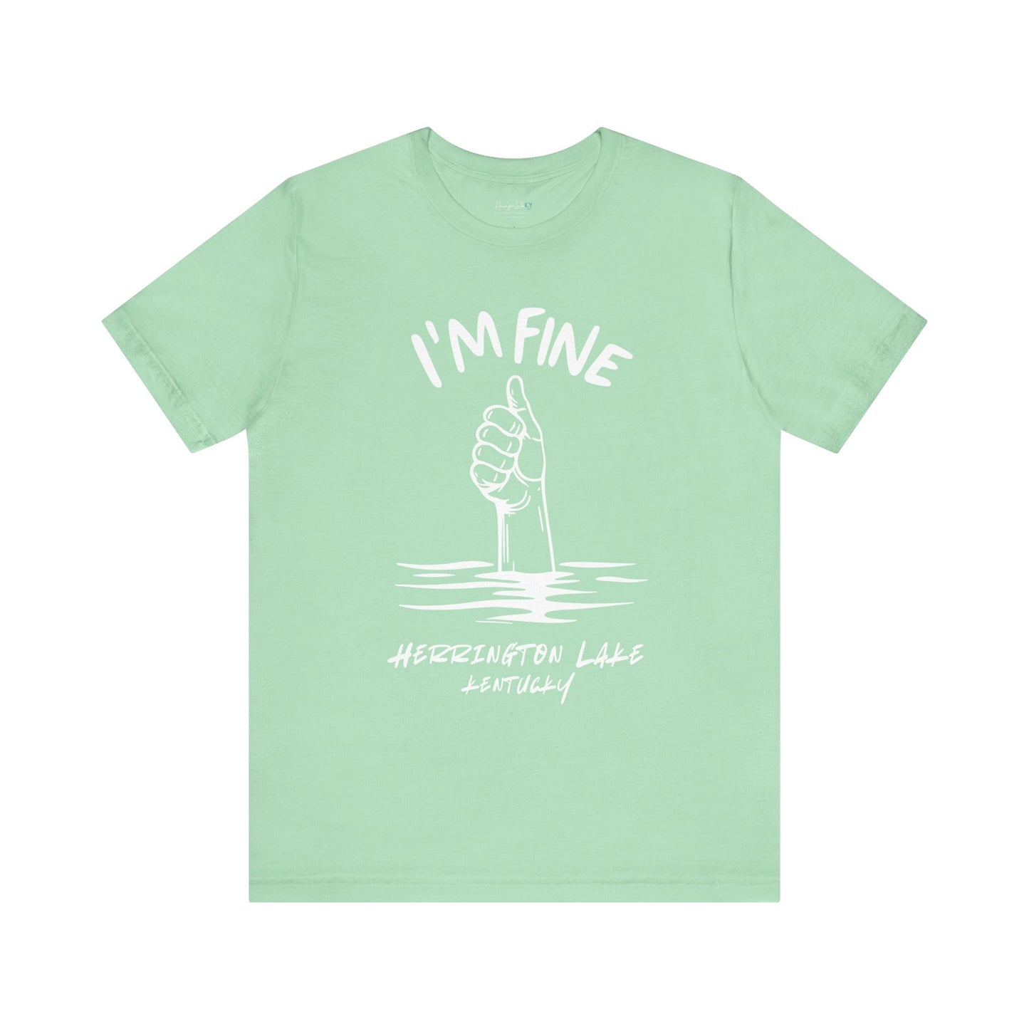 "I'm FINE!" Iconica Collection Jersey Knit Cotton Tee (Includes HLCL Donation)