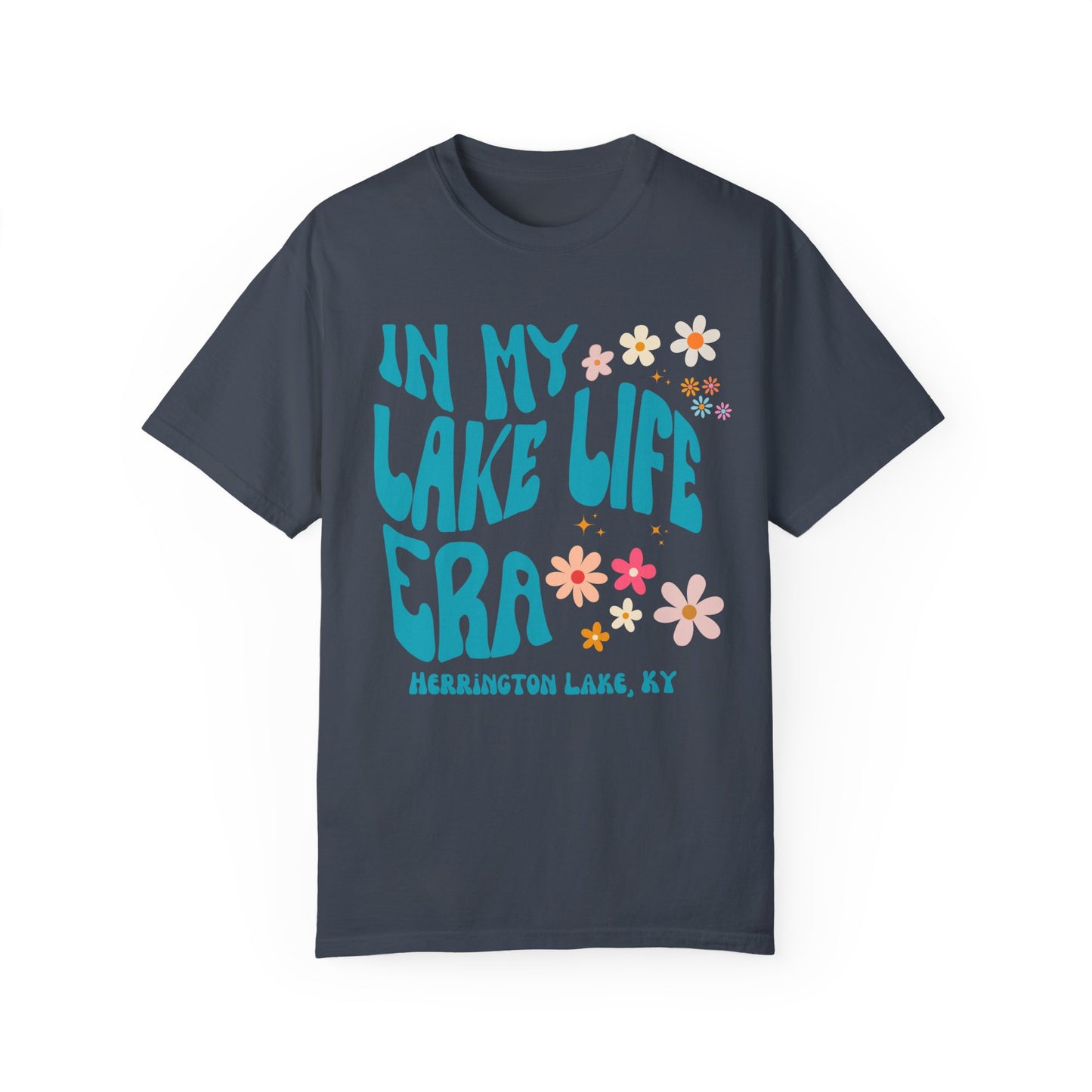"In My Lake Life Era" Pastels Premium Garment-Dyed Cotton T-shirt