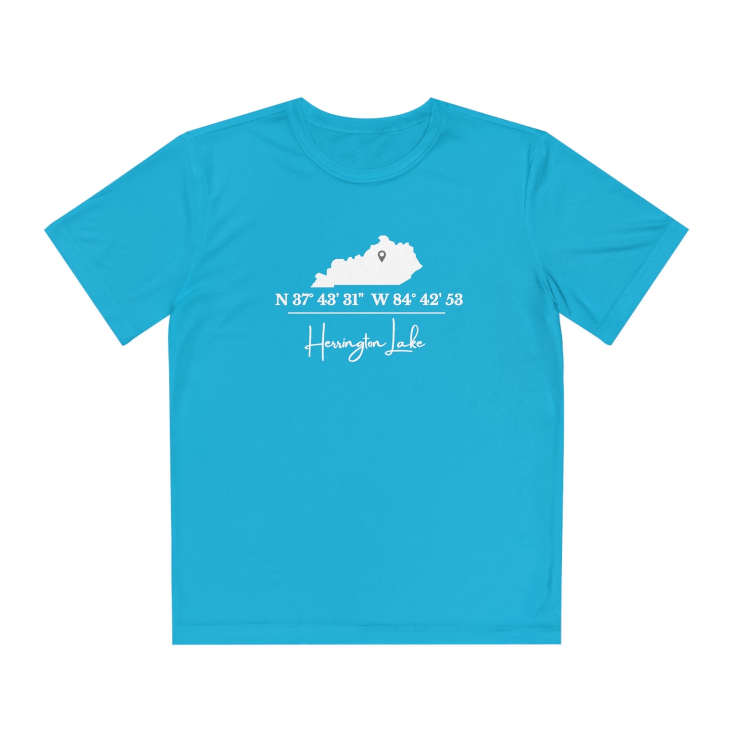 Herrington Lake Coordinates Youth Moisture Wicking Competitor Tee