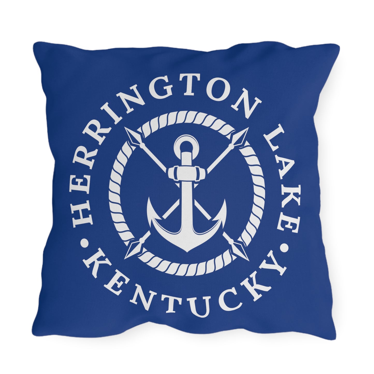Herrington Lake Anchor Outdoor Pillows in Blue