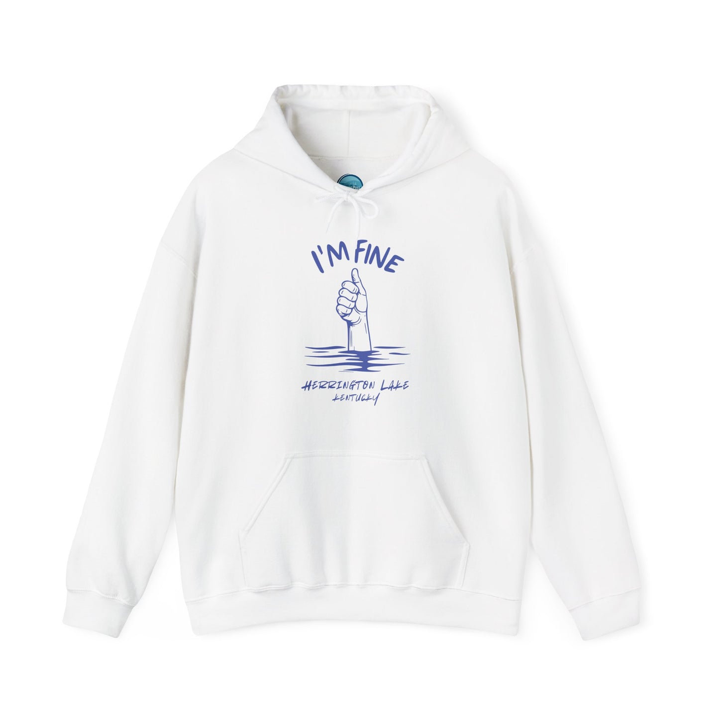 "I'm FINE!" Iconica Collection Unisex Heavy Blend™ Hooded Sweatshirt (Includes HLCL Donation!)