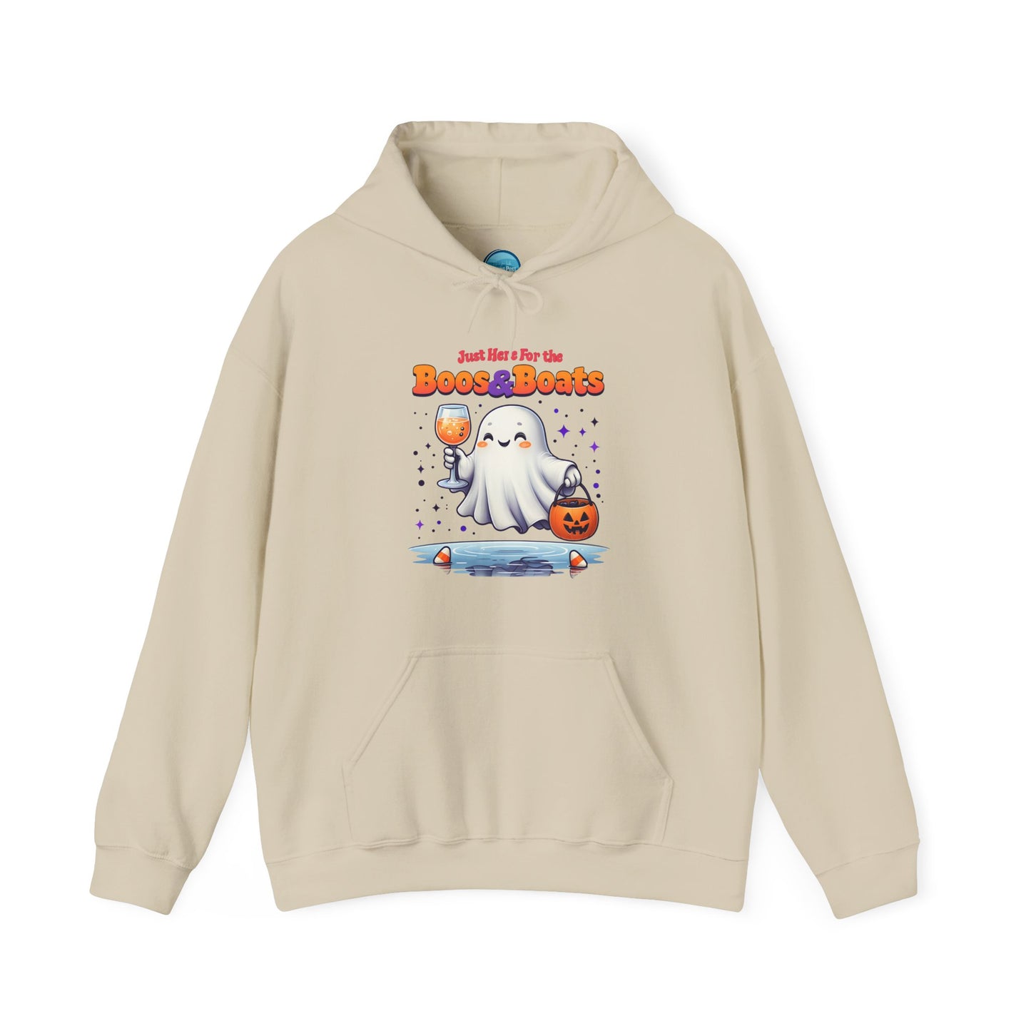 "Just Here For The Boos & Boats" Unisex Heavy Blend™ Hooded Sweatshirt