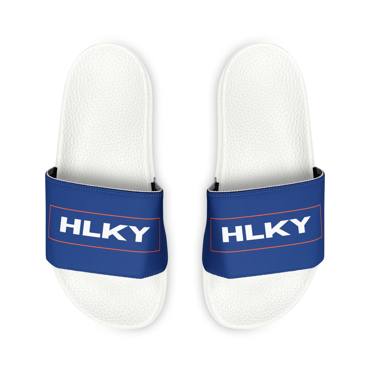 Women's HLKY Logo Slide Sandals, Dark Blue