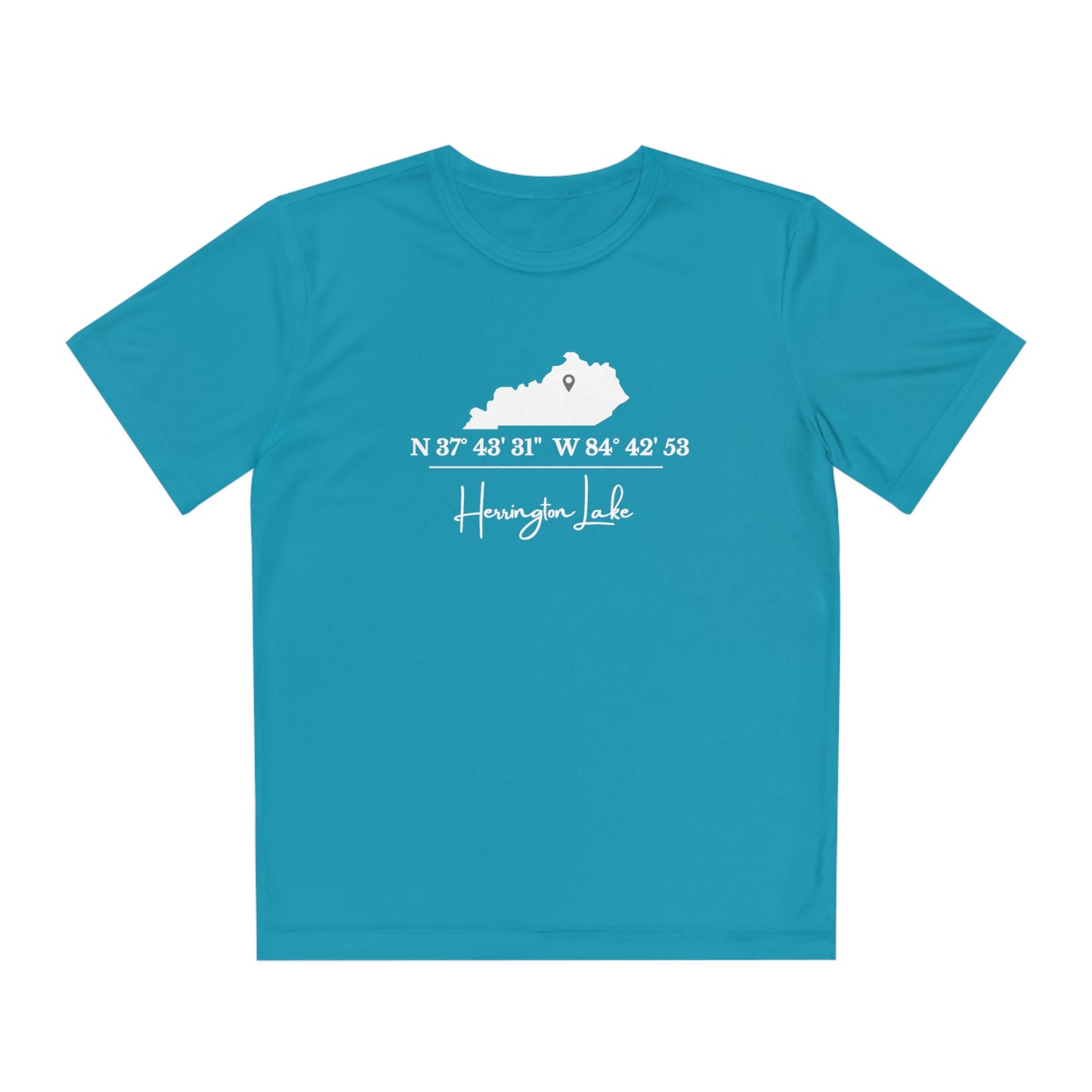 Herrington Lake Coordinates Youth Moisture Wicking Competitor Tee