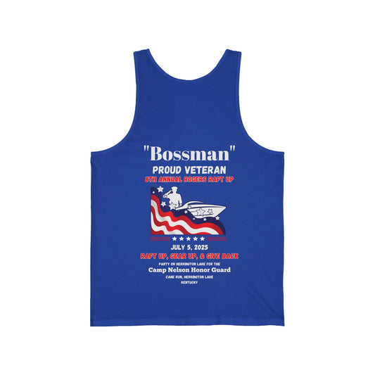 VETERANS 2025 Rogers Raft-Up Unisex Jersey Knit Cotton Tank
