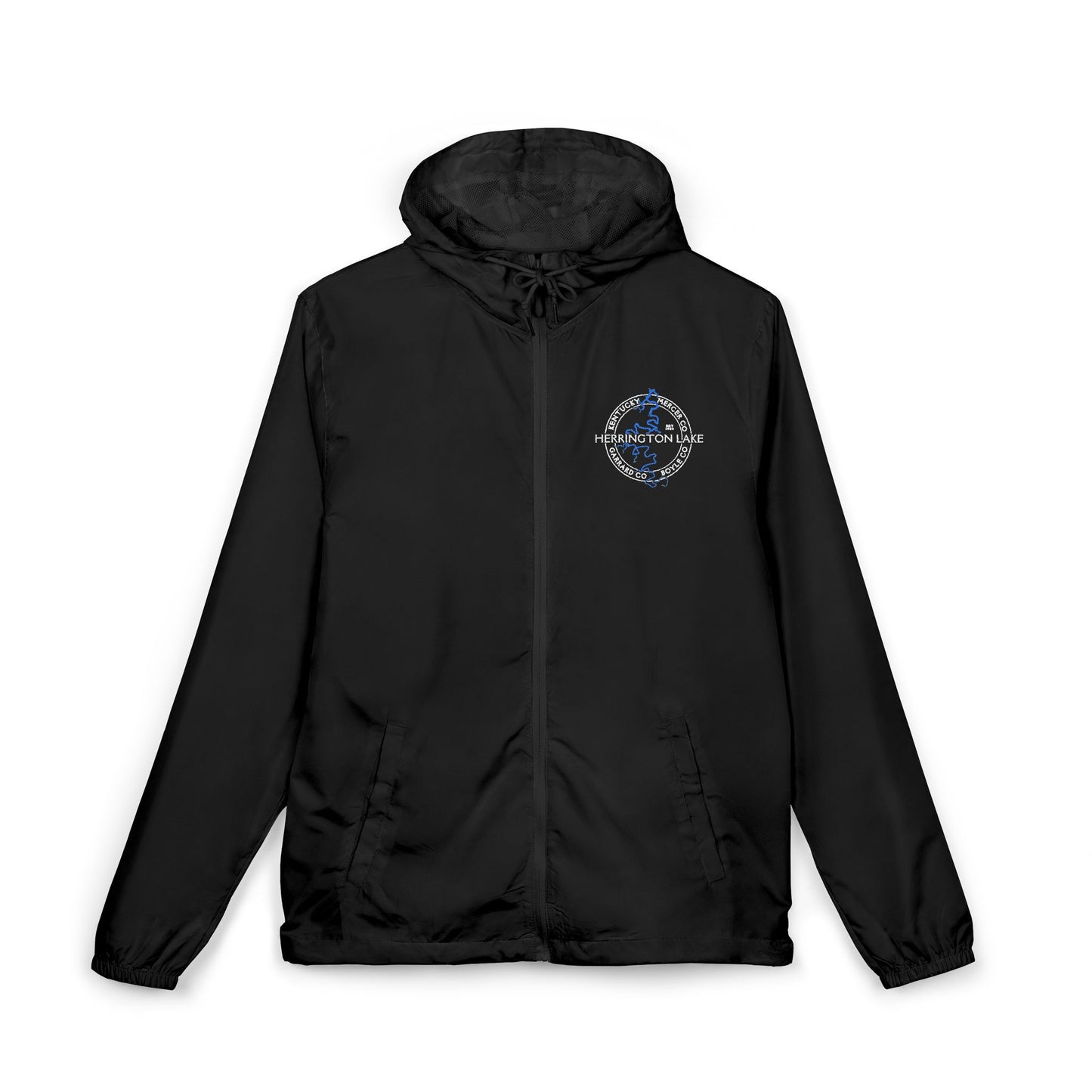 The "Classic" Herrington Lake and County Unisex Full-Zip Windbreaker Jacket