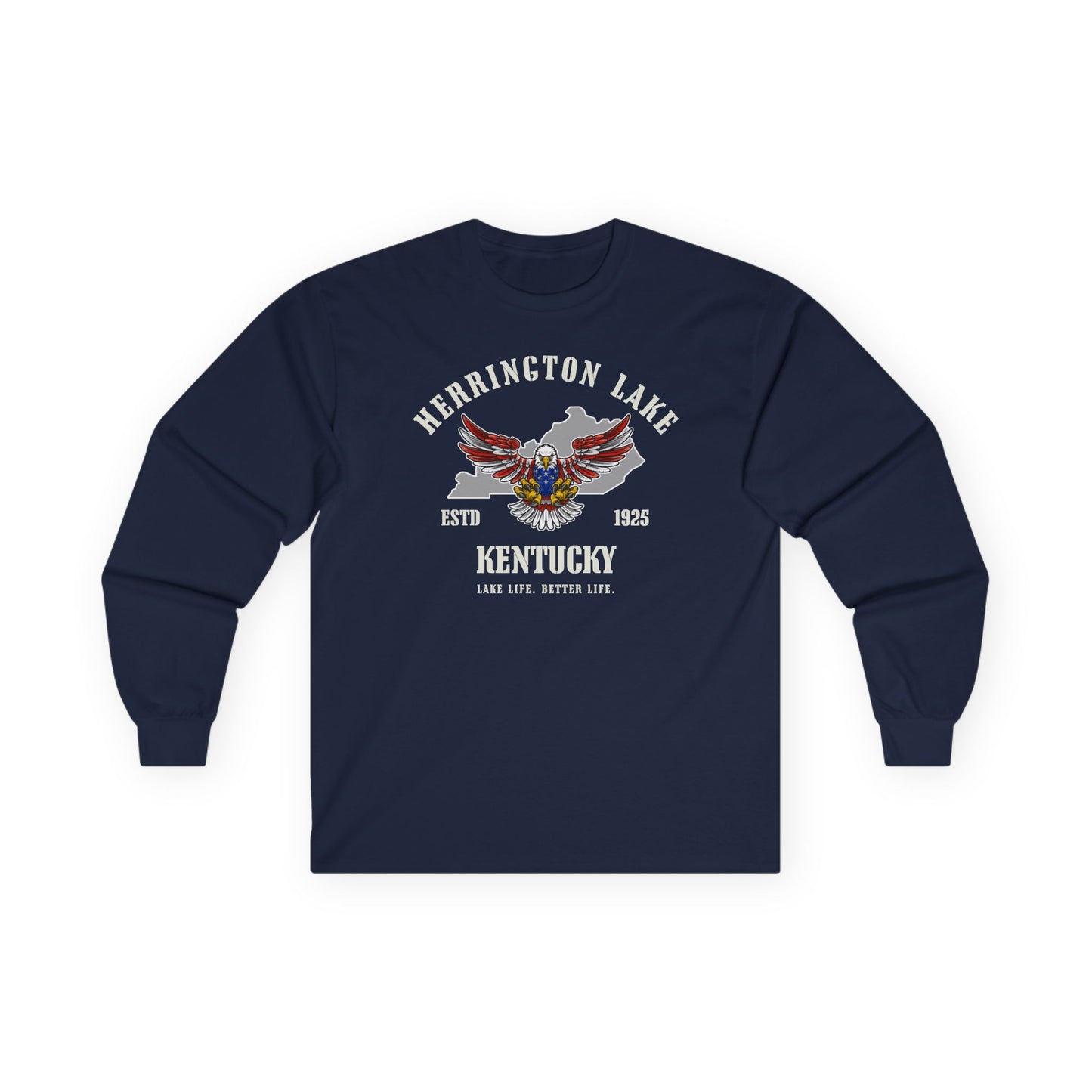 "Screaming Eagle" Herrington Lake Patriots Collection Ultra Cotton Long Sleeve Tee