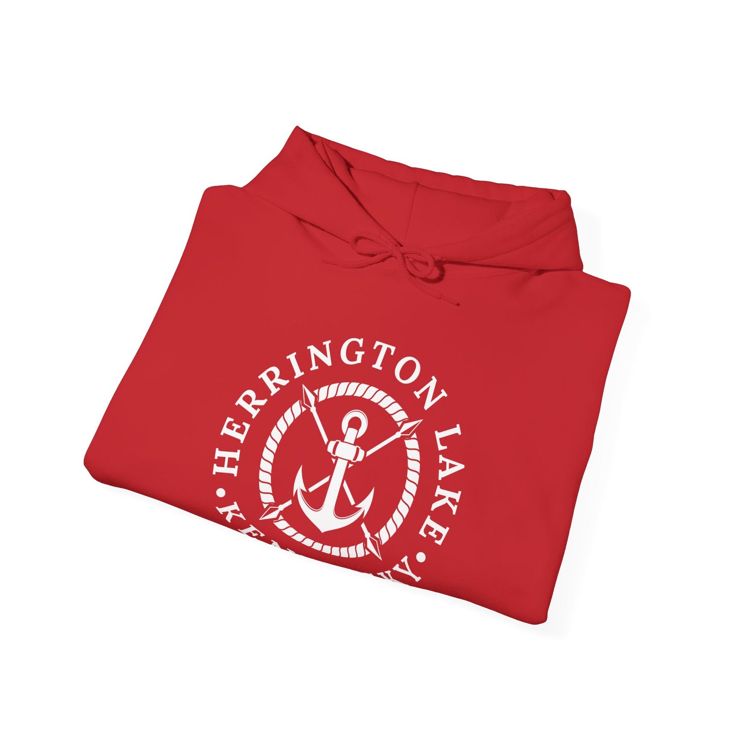 Herrington Lake Nautical Anchor Logo Heavy Blend™ Hoodie