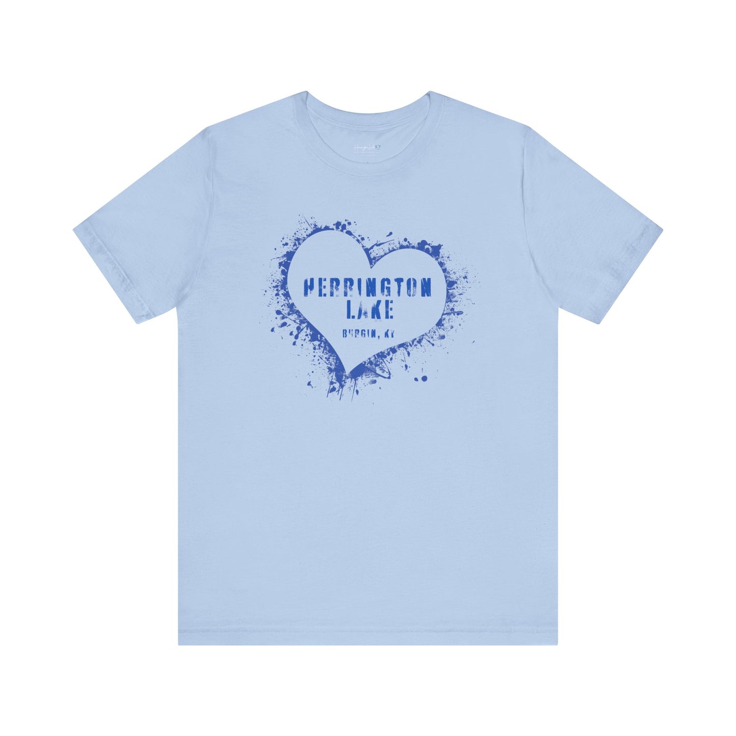 Herrington Lake Heart & Hometown Jersey Knit Cotton Tee (Burgin, KY)