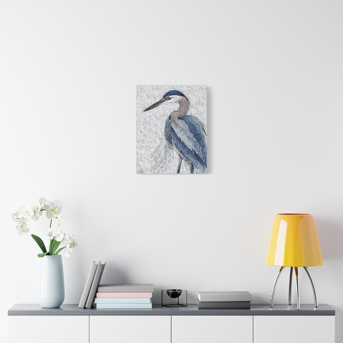 "Icon of Herrington: The Blue Heron" Digital Print on Matte Canvas, Stretched, 1.25"