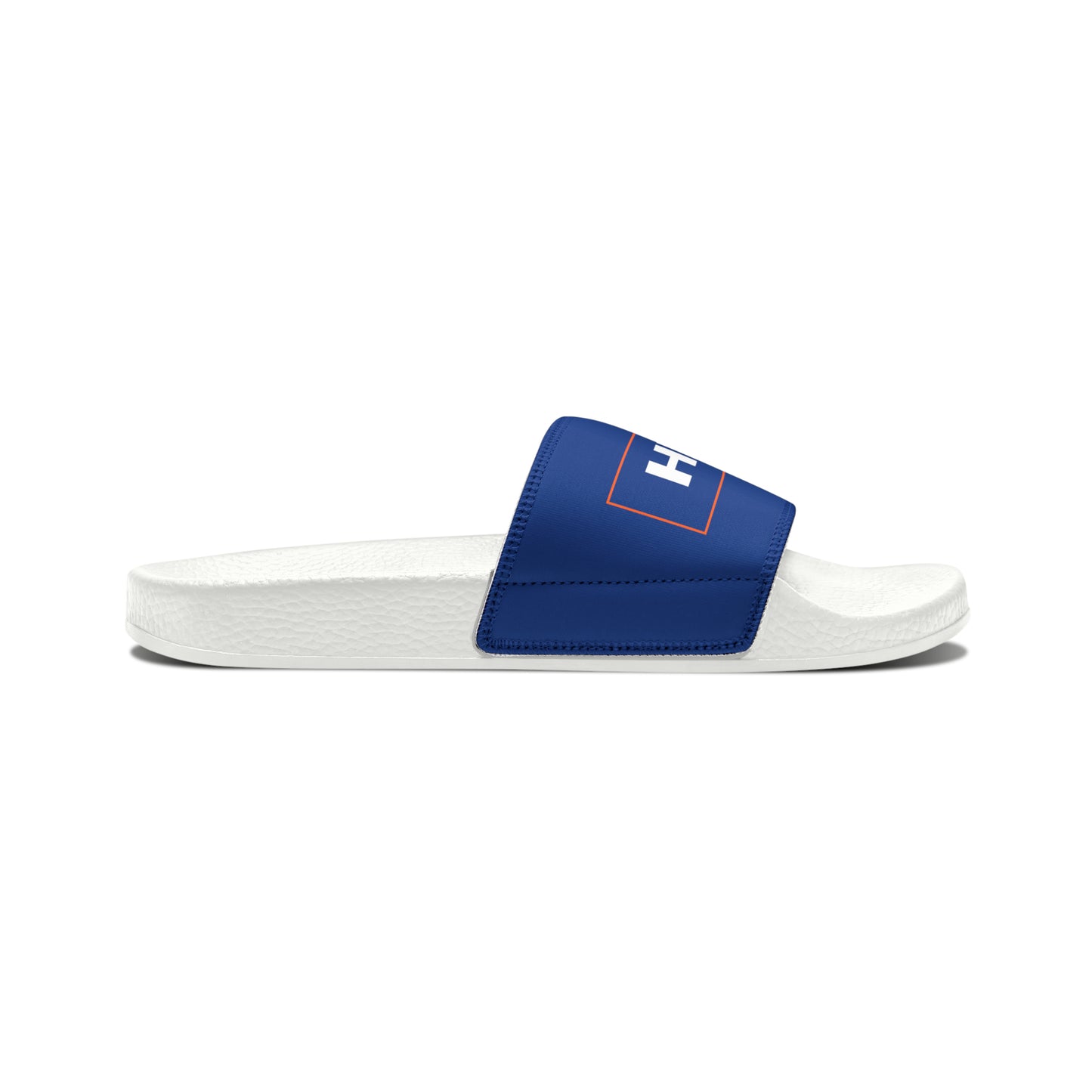 Women's HLKY Logo Slide Sandals, Dark Blue