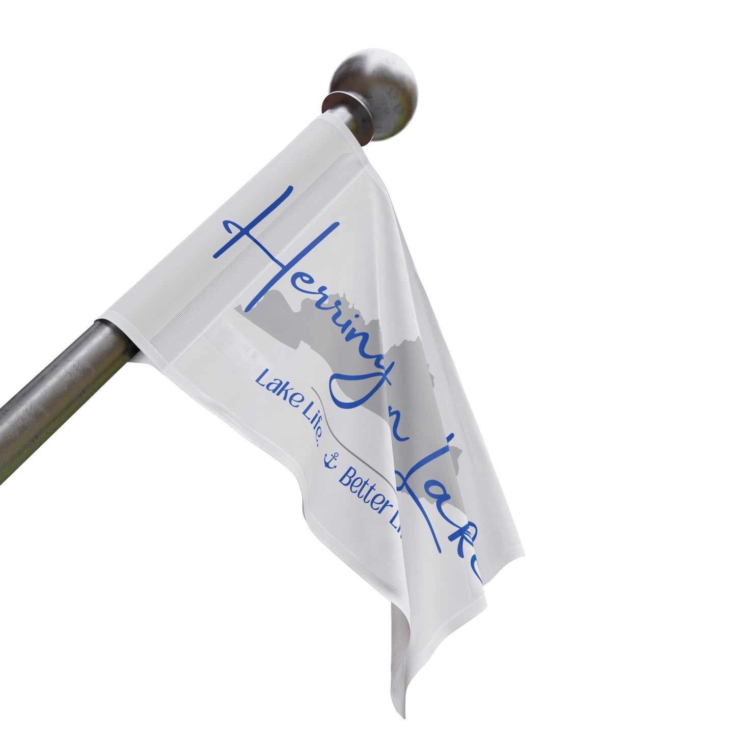 Herrington Lake Signature Collection Flag - White