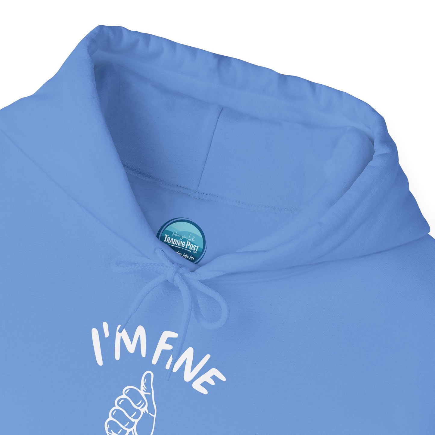 "I'm FINE!" Iconica Collection Unisex Heavy Blend™ Hooded Sweatshirt (Includes HLCL Donation!)