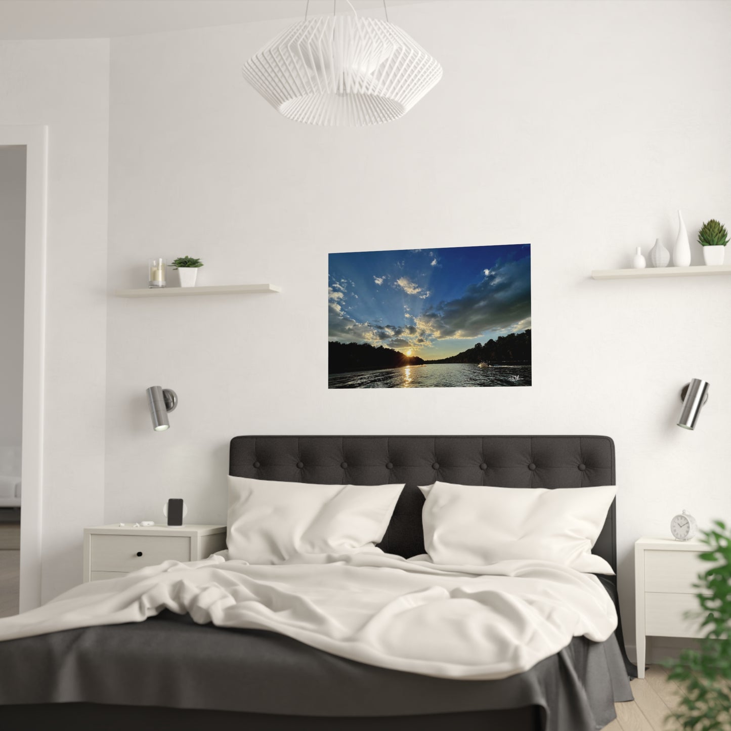 "Sunset Stroll on Herrington" Satin Poster (210gsm)