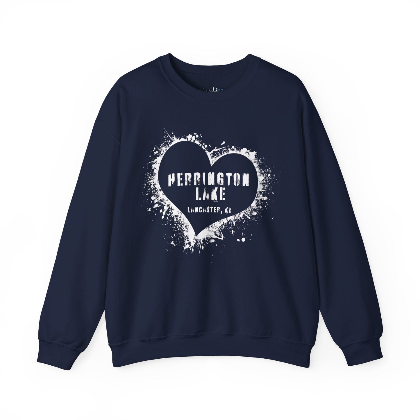 Herrington Lake Heart & Hometown Unisex Heavy Blend™ Crewneck Sweatshirt (Lancaster, KY)