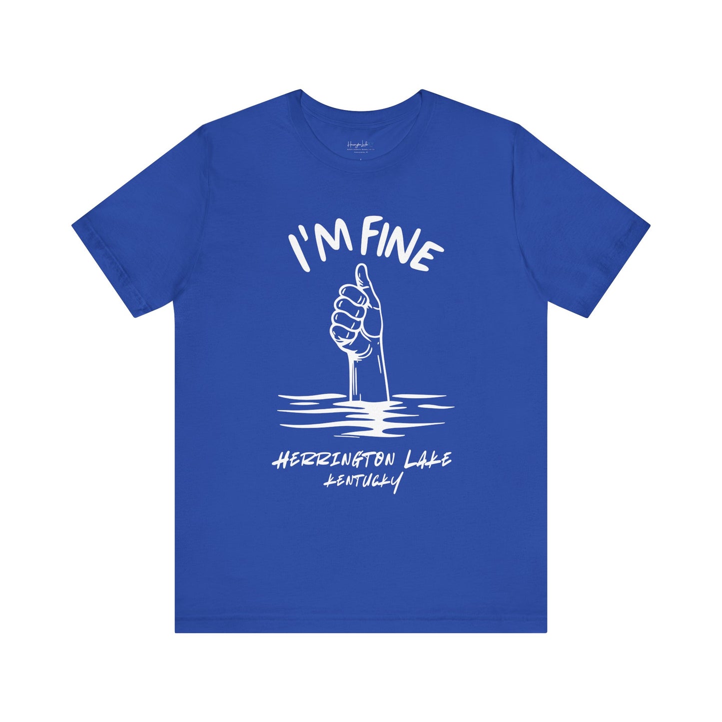 "I'm FINE!" Iconica Collection Jersey Knit Cotton Tee (Includes HLCL Donation)