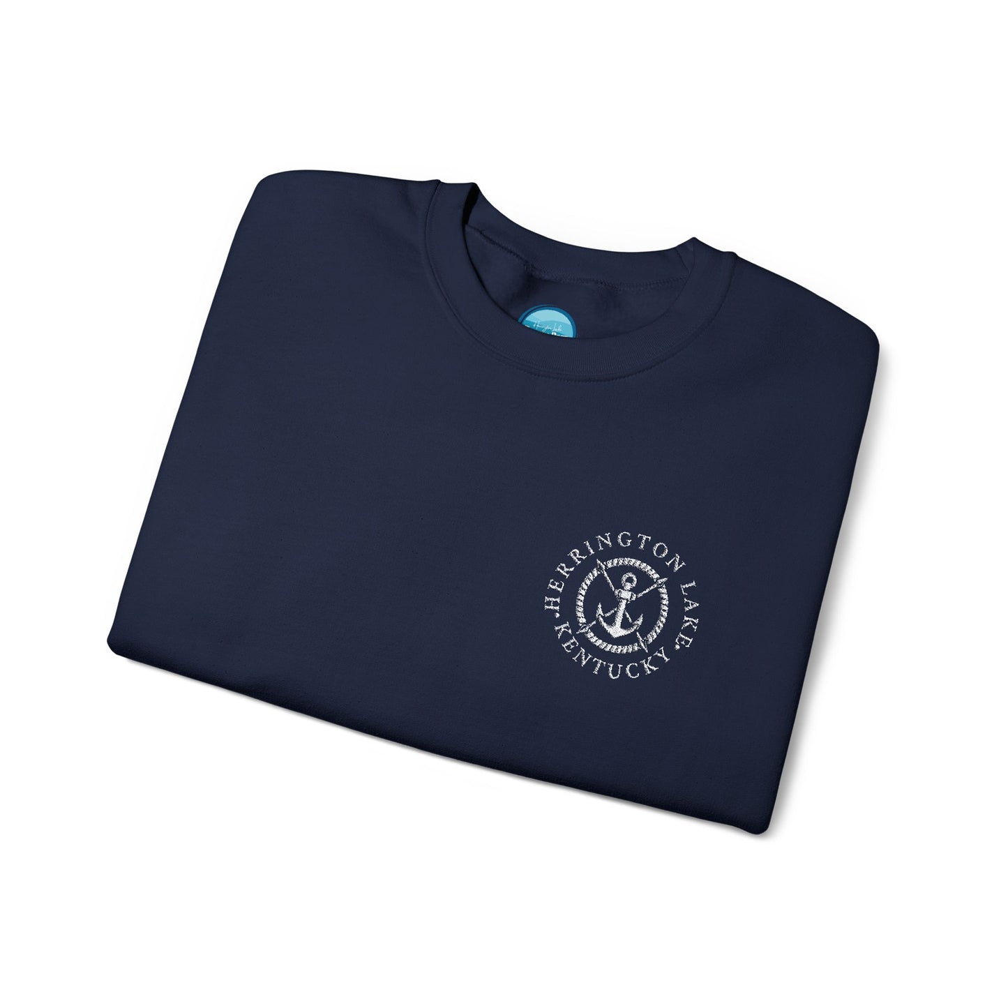 Embroidered Herrington Lake Nautical Collection Unisex Heavy Blend™ Crewneck Sweatshirt
