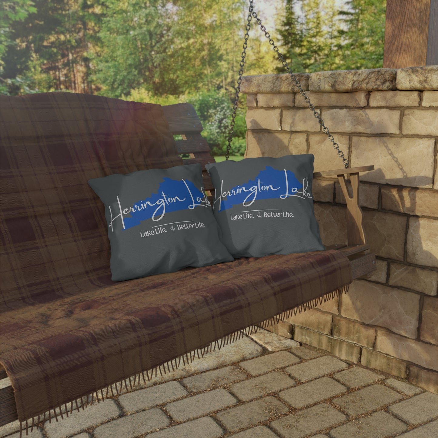 Herrington Lake Signature Collection Outdoor Pillows (Dark Grey)