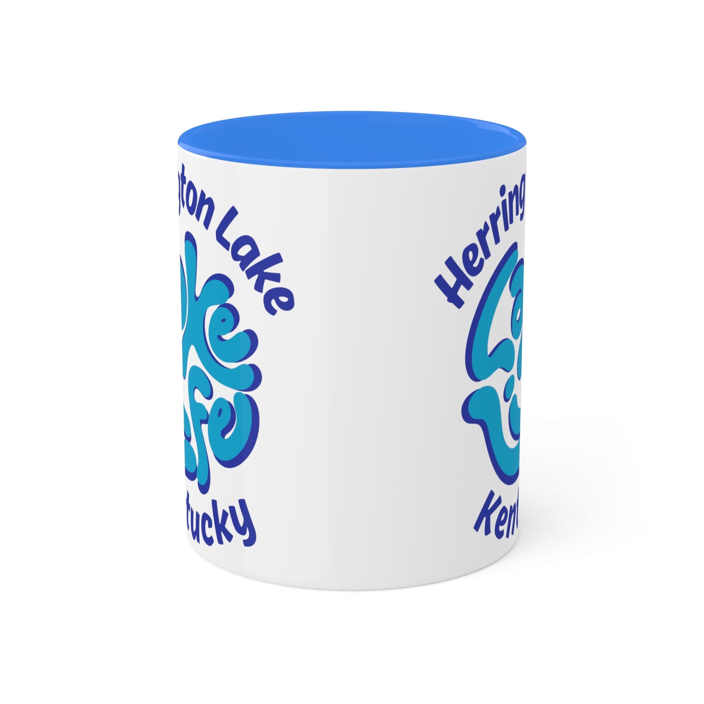 Herrington "Lake Life" Colorful Accent Mugs, 11oz
