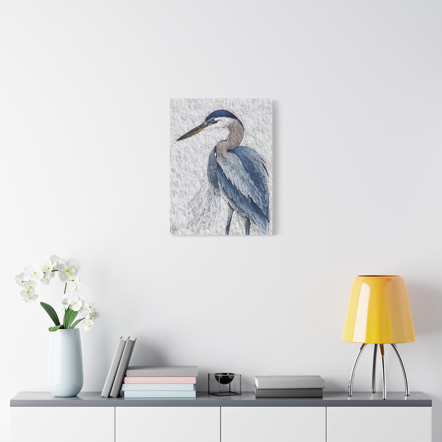 "Icon of Herrington: The Blue Heron" Digital Print on Matte Canvas, Stretched, 1.25"