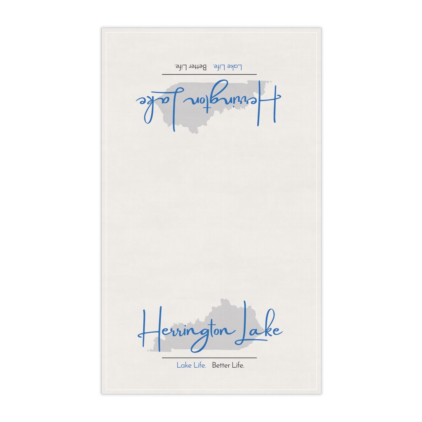 Herrington Lake Signature Collection Kitchen Towel - White