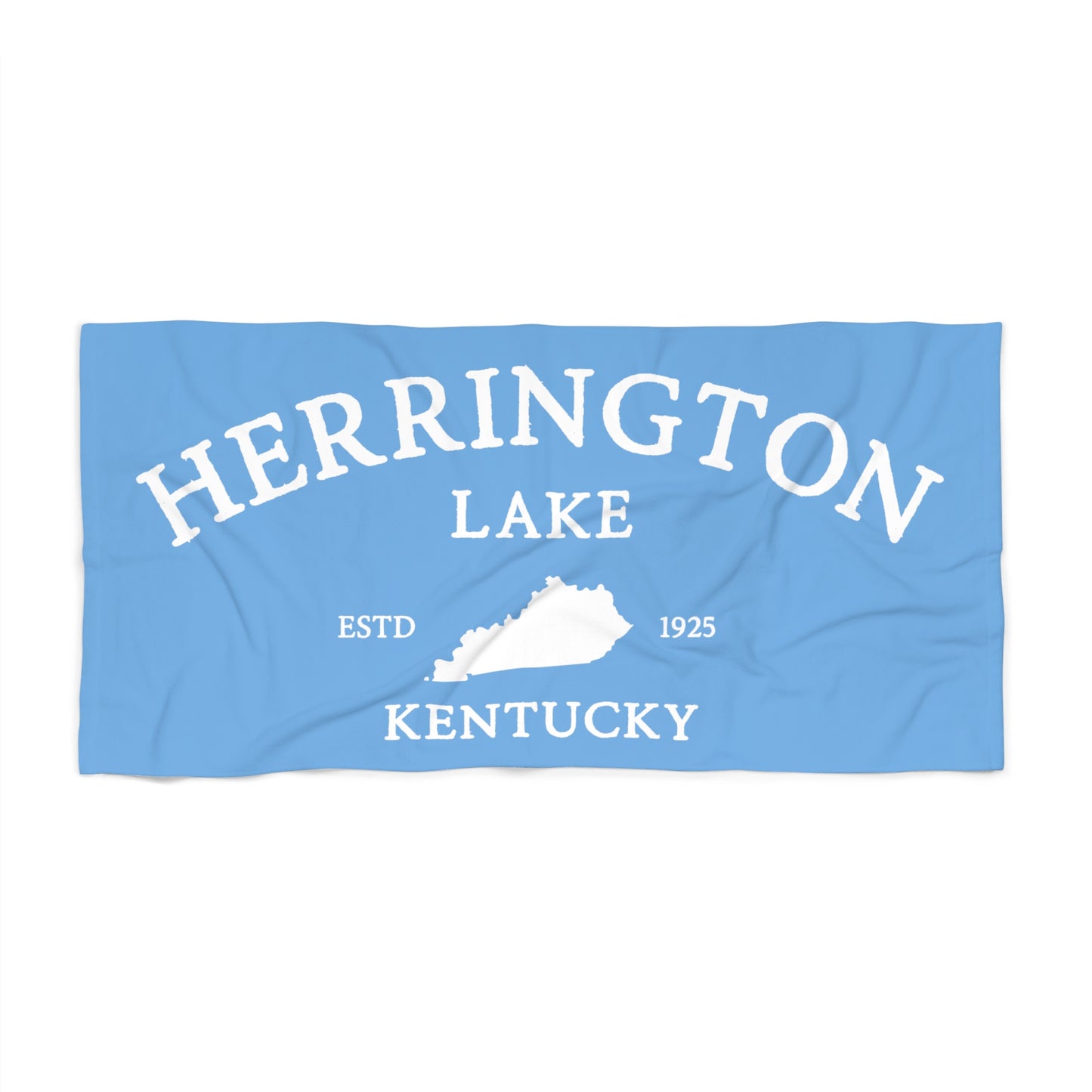 "Simply Herrington" Beach Towel (Light Blue)