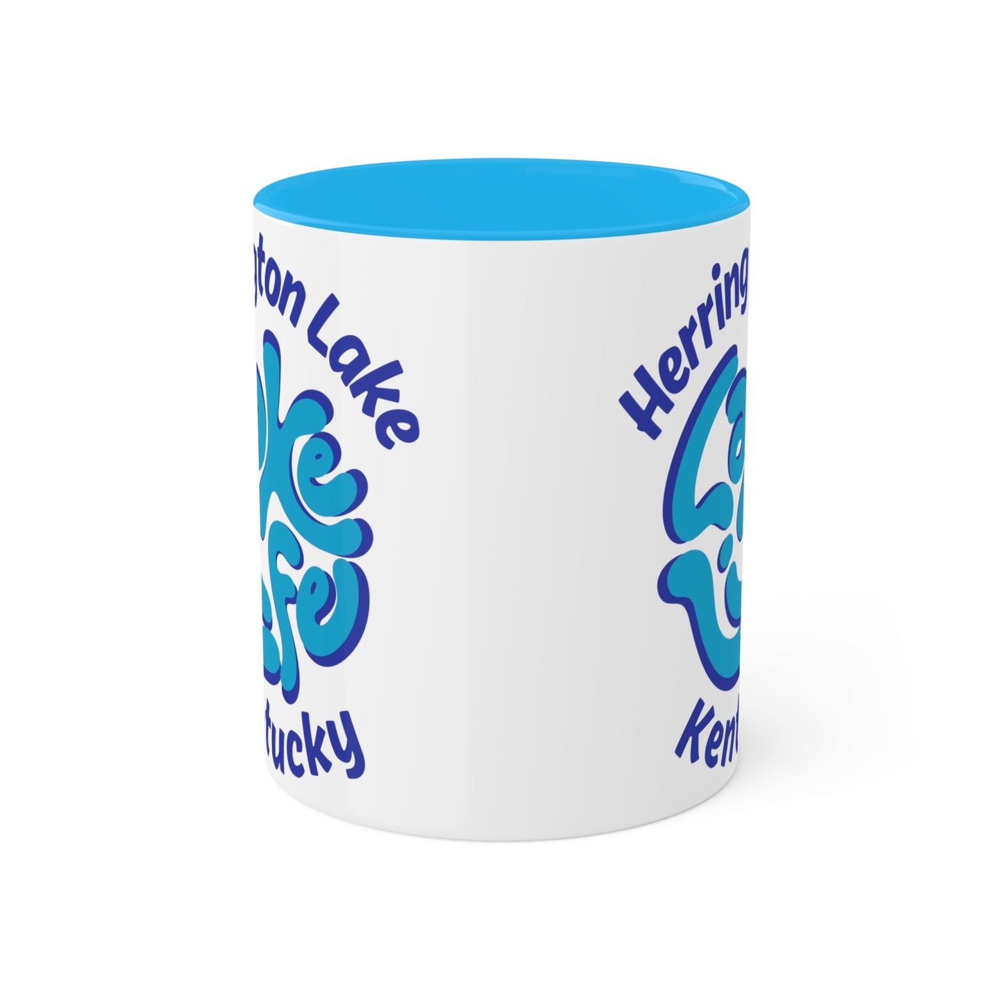 Herrington "Lake Life" Colorful Accent Mugs, 11oz