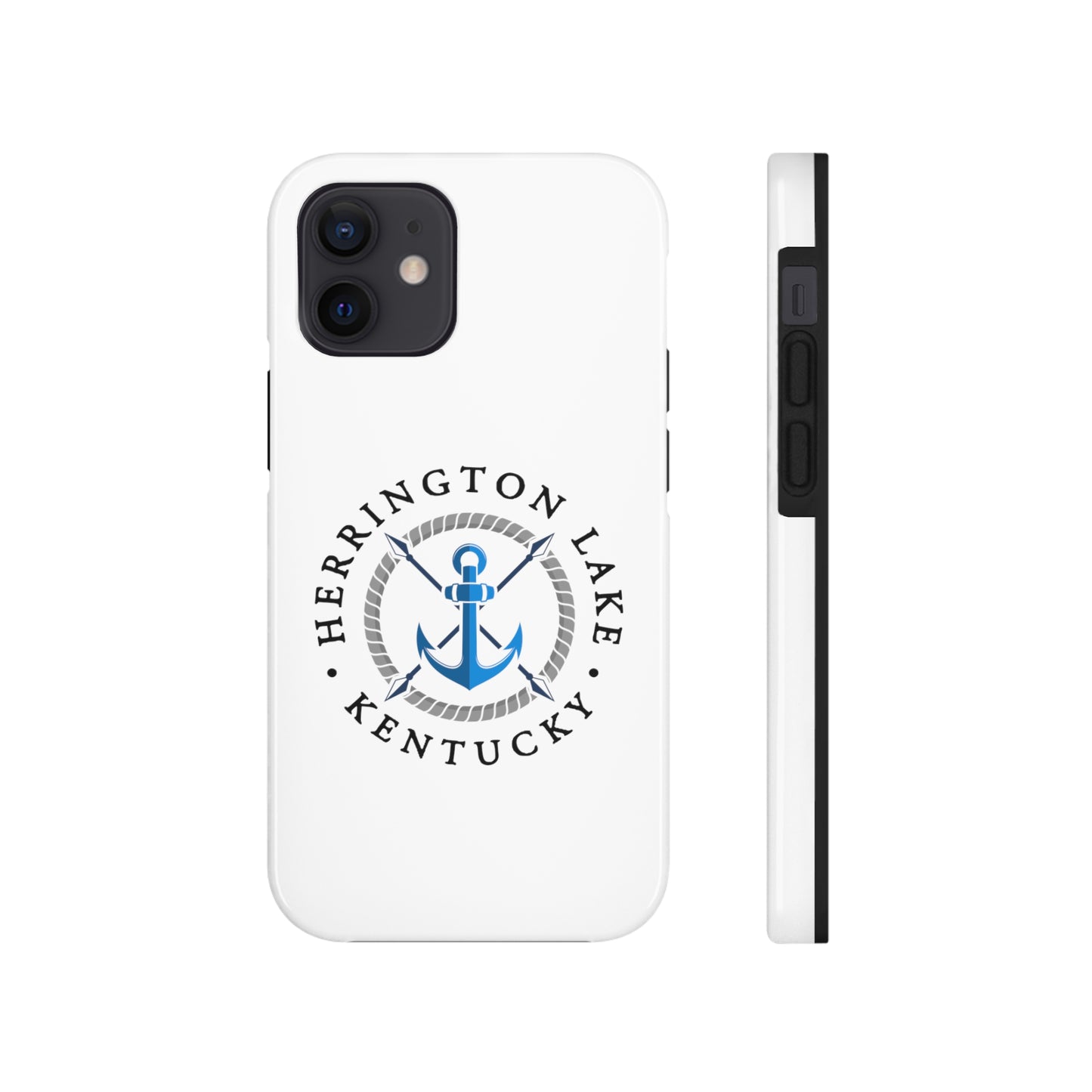 Herrington Lake Nautical Tough Phone Cases, White