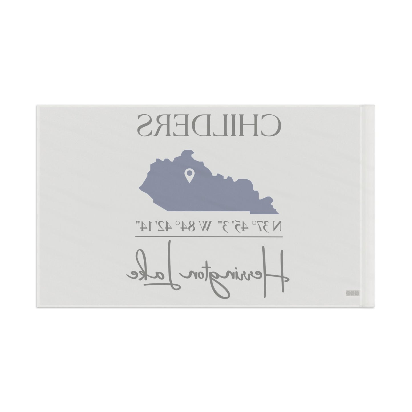 Personalized Custom Herrington Lake Name & Coordinates Flag