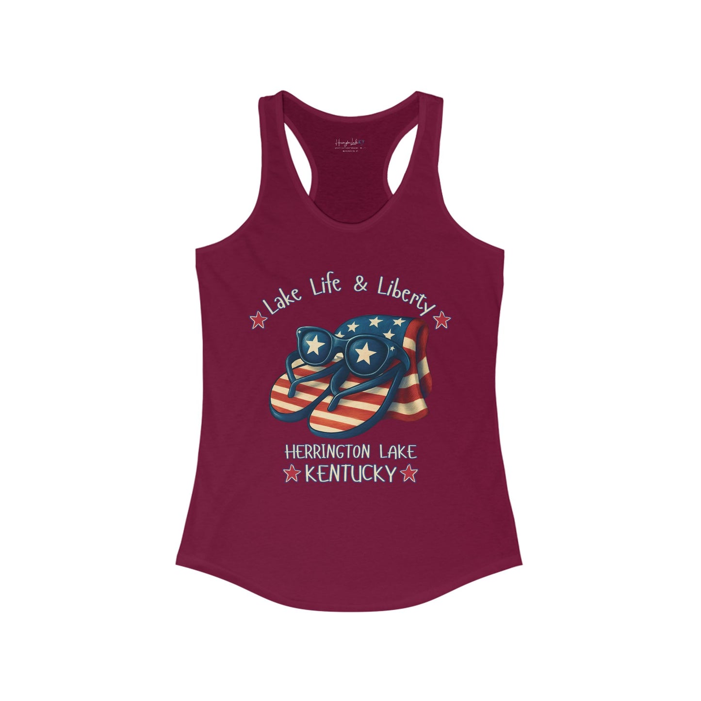 Lake Life & Liberty Lake Patriots Women's Racerback Tank