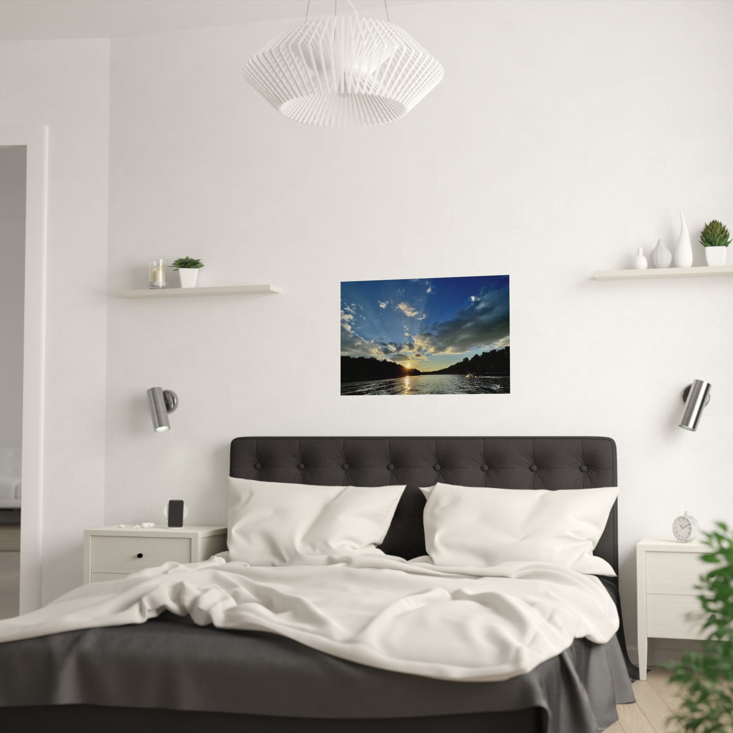 "Sunset Stroll on Herrington" Satin Poster (210gsm)