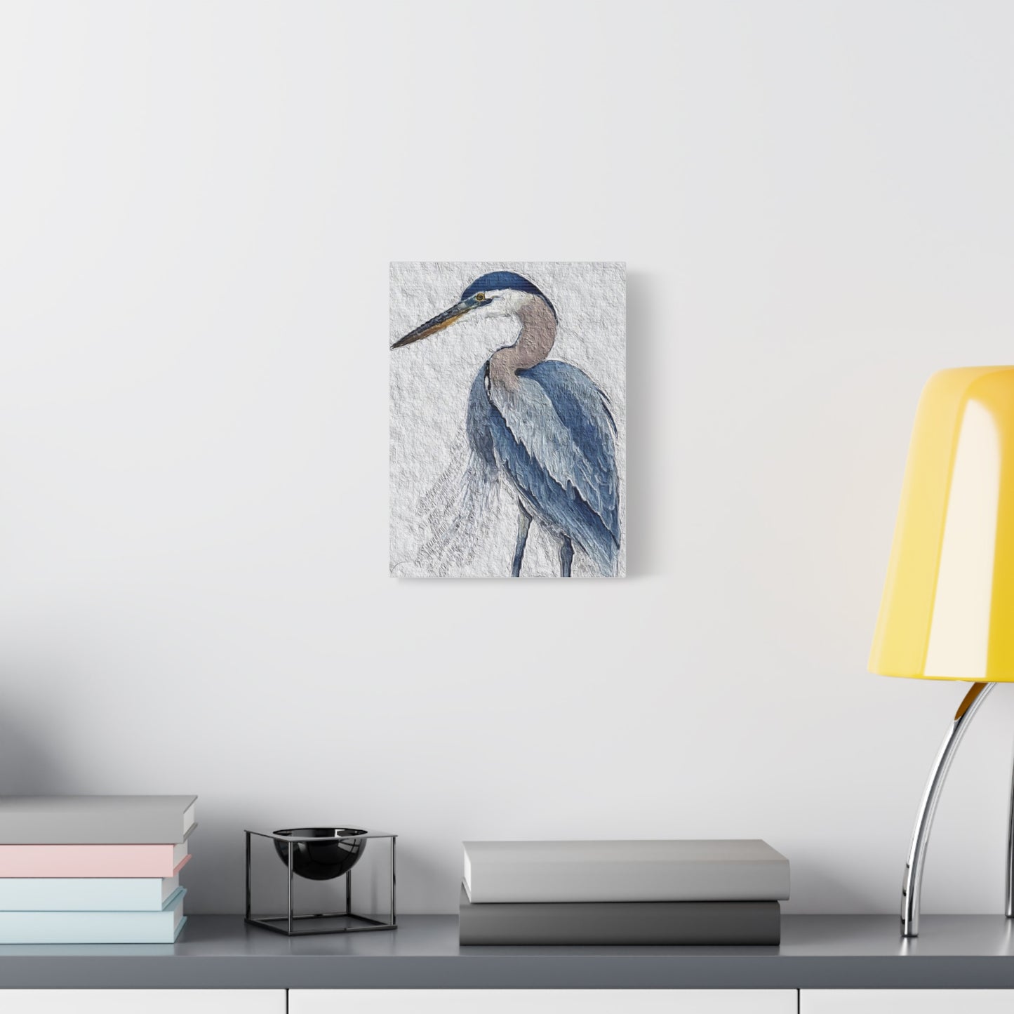 "Icon of Herrington: The Blue Heron" Digital Print on Matte Canvas, Stretched, 1.25"