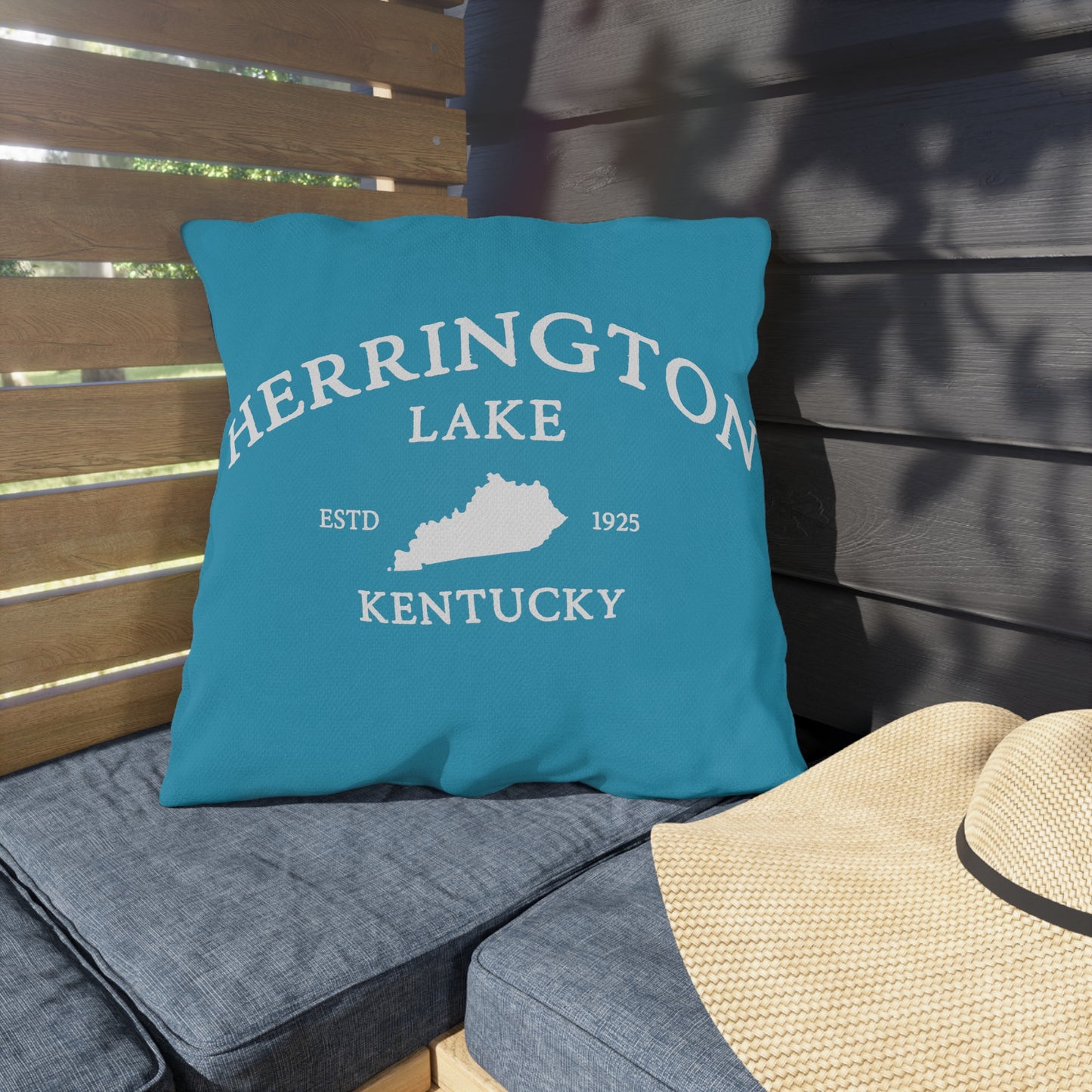 "Simply Herrington" Outdoor Pillows (Turquoise)