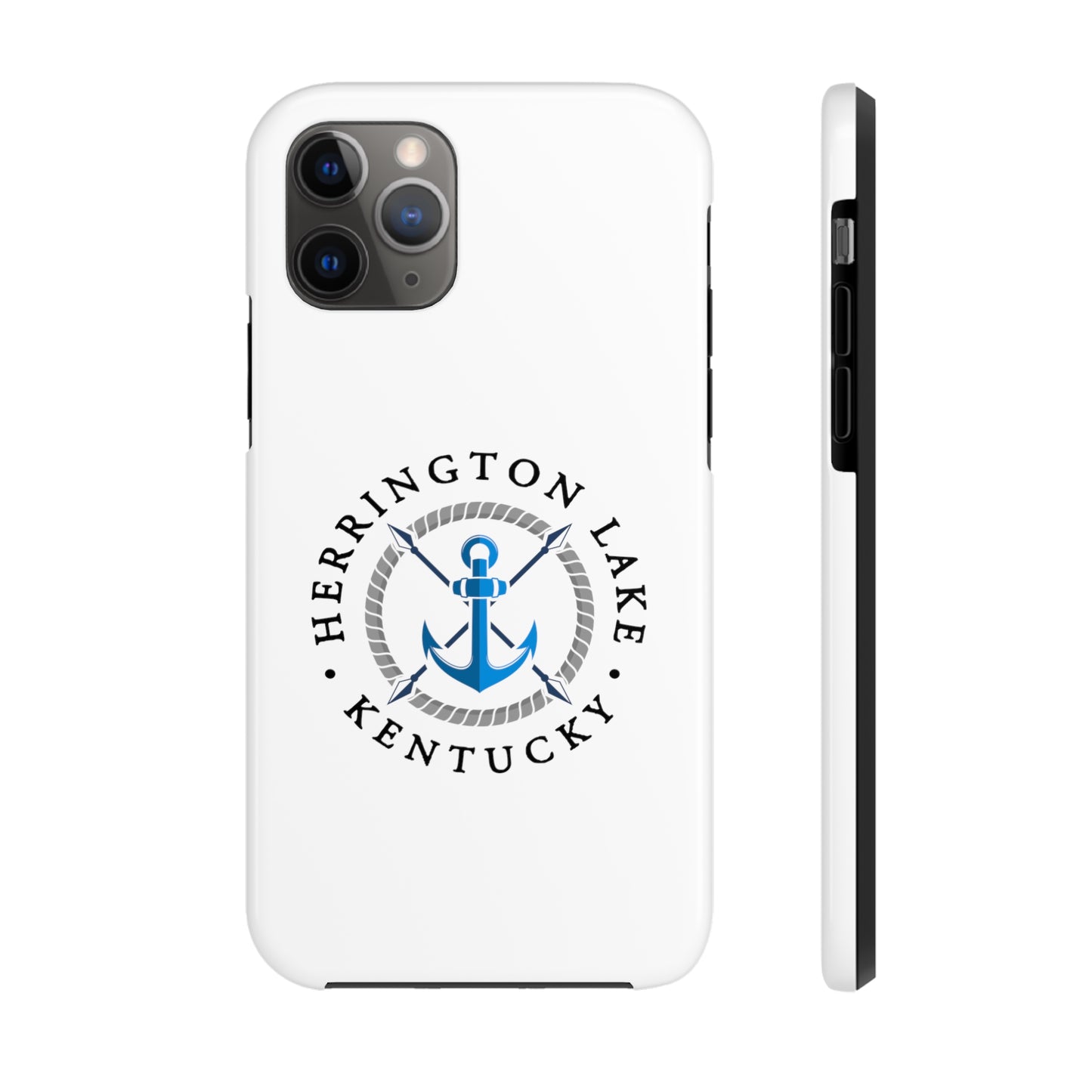 Herrington Lake Nautical Tough Phone Cases, White