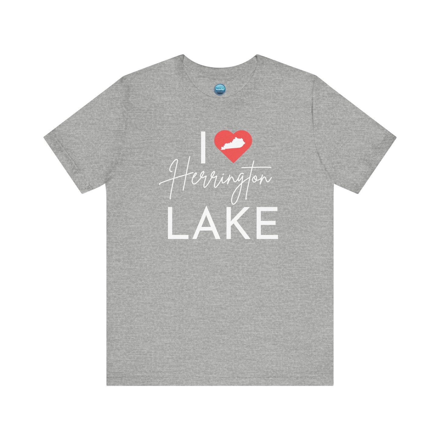 I ❤️ Herrington Lake Unisex Jersey Knit Cotton Short Sleeve Tee