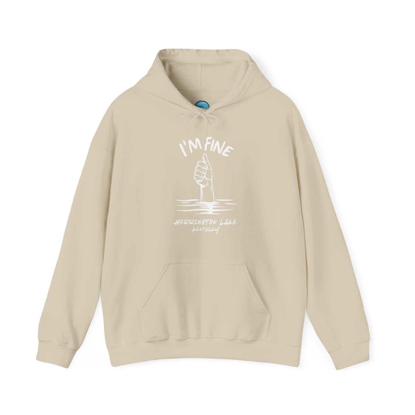 "I'm FINE!" Iconica Collection Unisex Heavy Blend™ Hooded Sweatshirt (Includes HLCL Donation!)