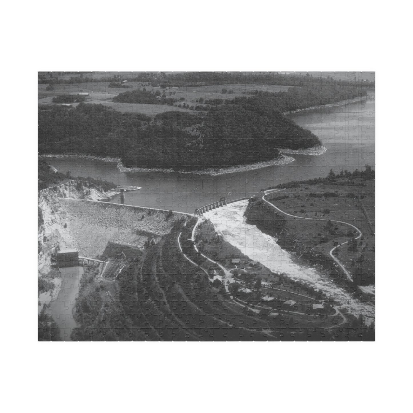 Dix Dam Black and White Puzzle (110, 252, 520, 1014-piece)