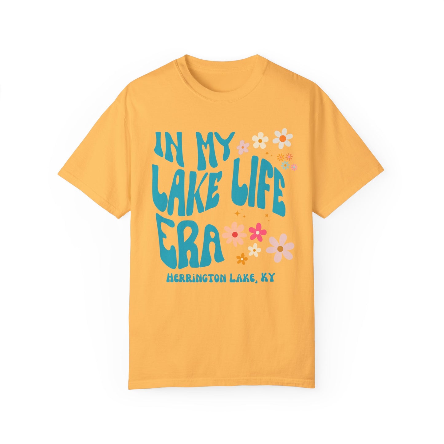 "In My Lake Life Era" Pastels Premium Garment-Dyed Cotton T-shirt