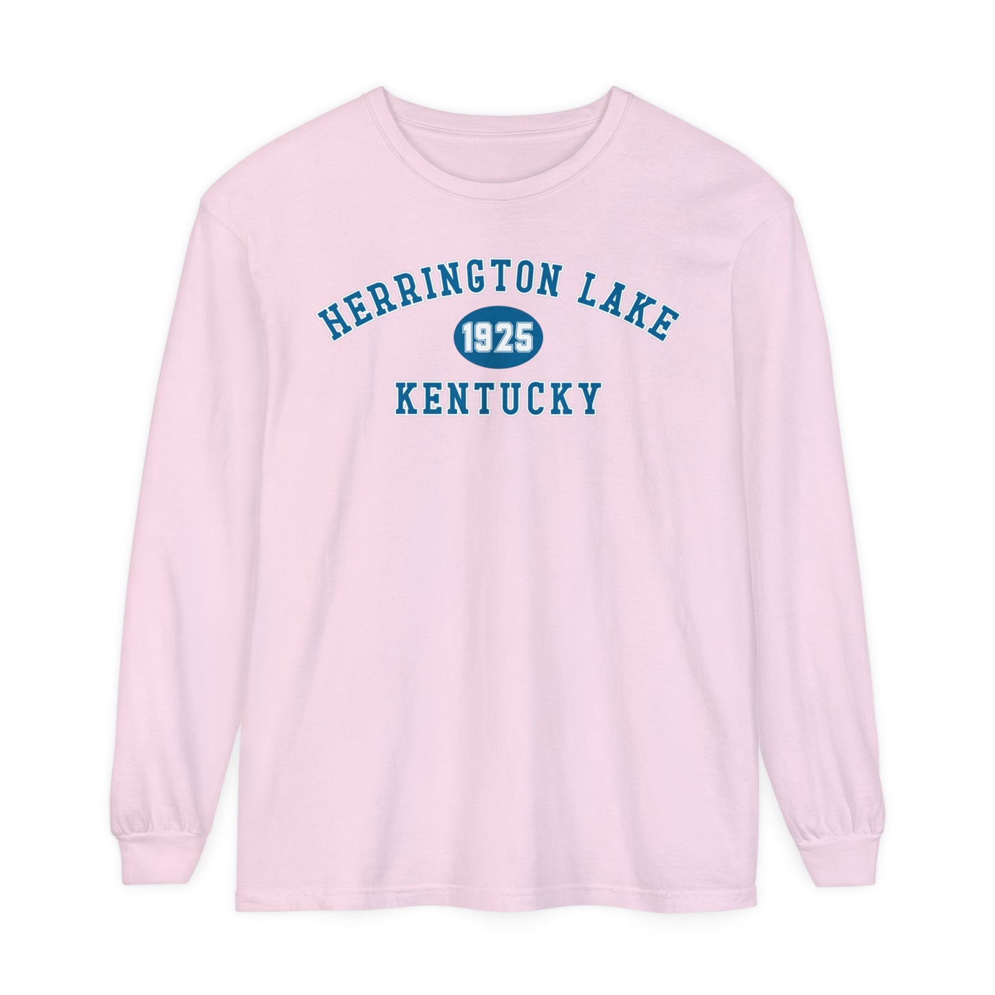 Herrington Lake SPRING PASTEL Collegiate Collection Garment-Dyed Premium Comfort Colors™ Long Sleeve T-Shirt