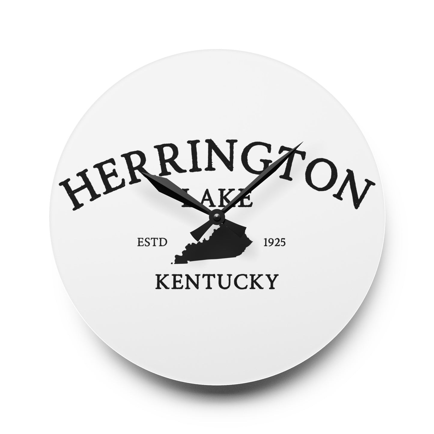 Simply Herrington Acrylic Wall Clock, Round & Square, White