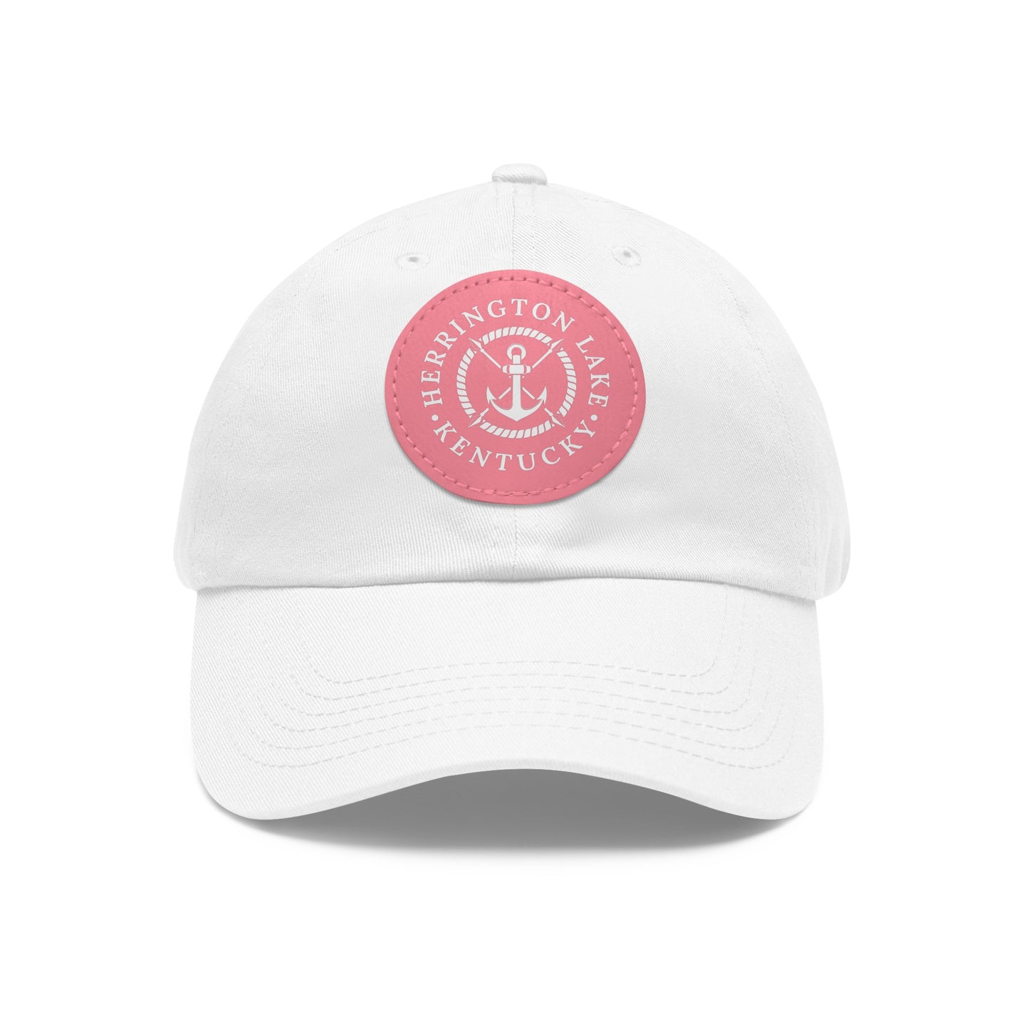 Herrington Lake Nautical Collection Dad Hat with Leather Patch (Round)