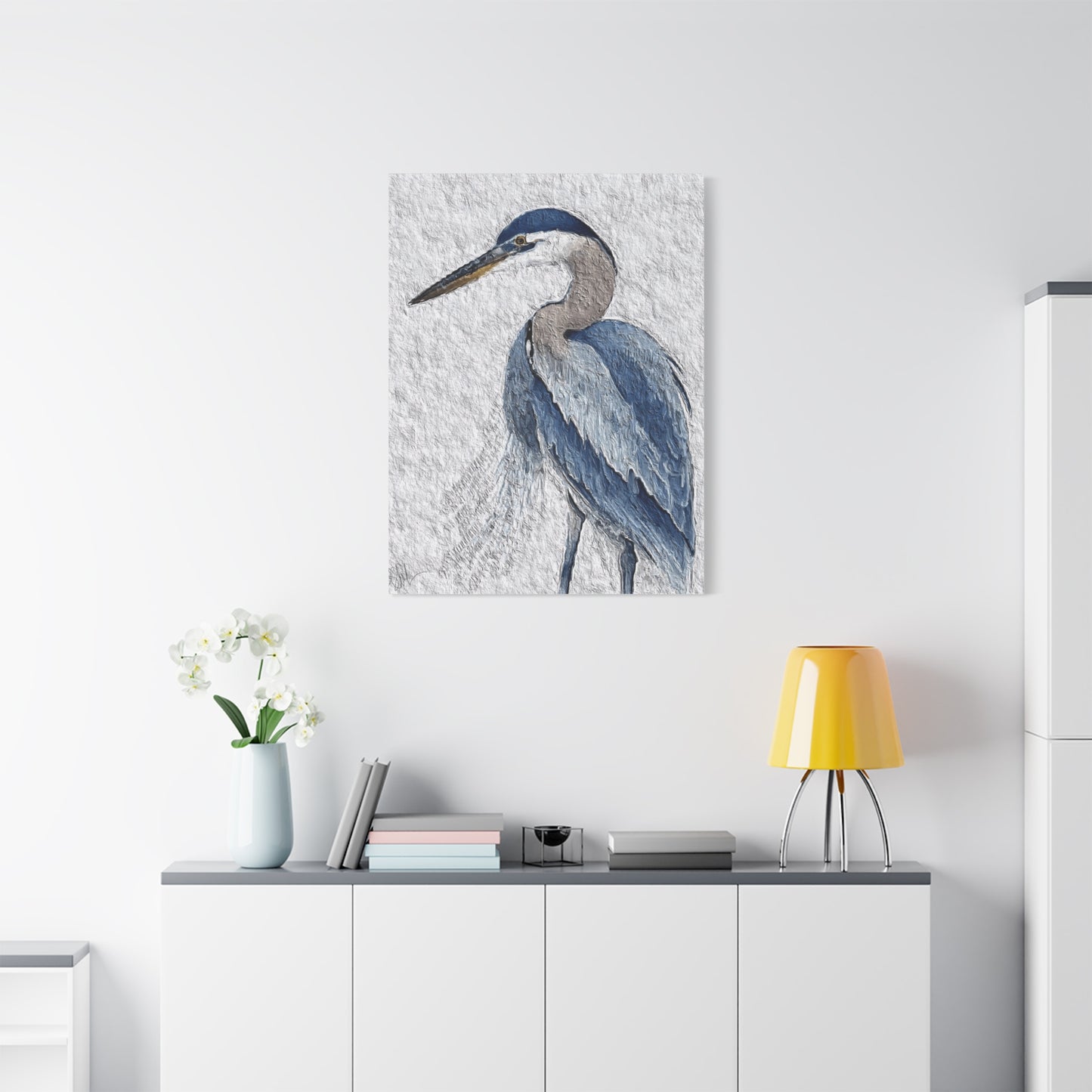 "Icon of Herrington: The Blue Heron" Digital Print on Matte Canvas, Stretched, 1.25"