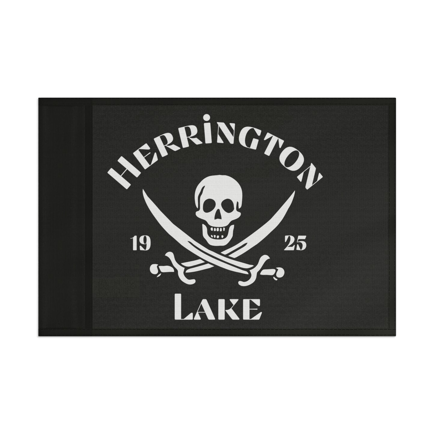 Herrington Lake Pirate Flag - Black
