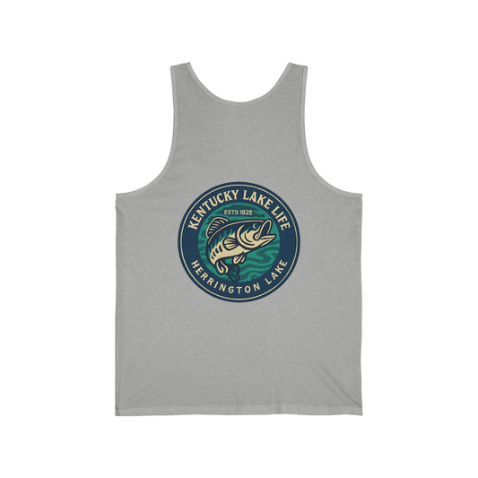 Herrington Lake Heritage Double-Side Printed Unisex Jersey Knit Cotton Tank
