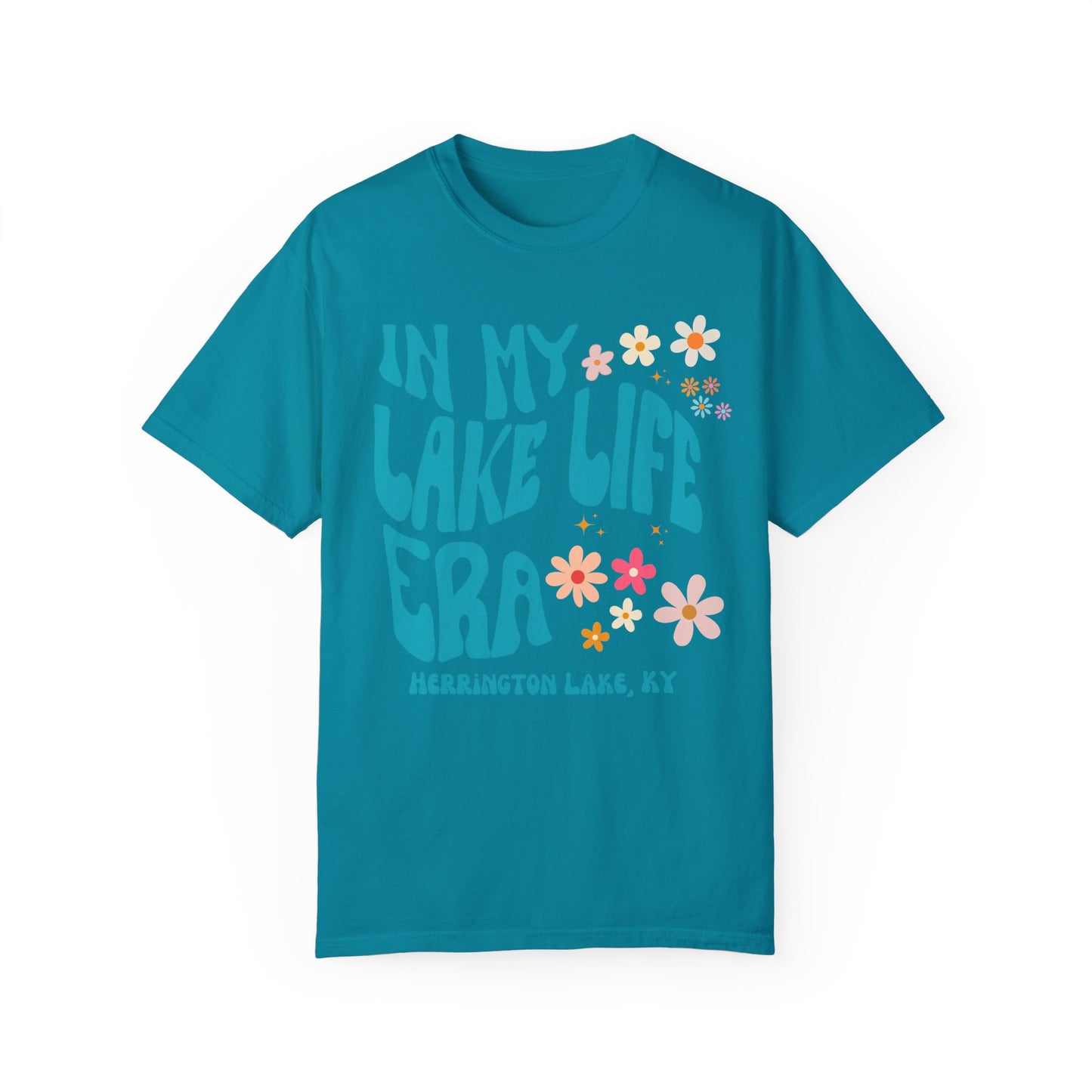 "In My Lake Life Era" Pastels Premium Garment-Dyed Cotton T-shirt