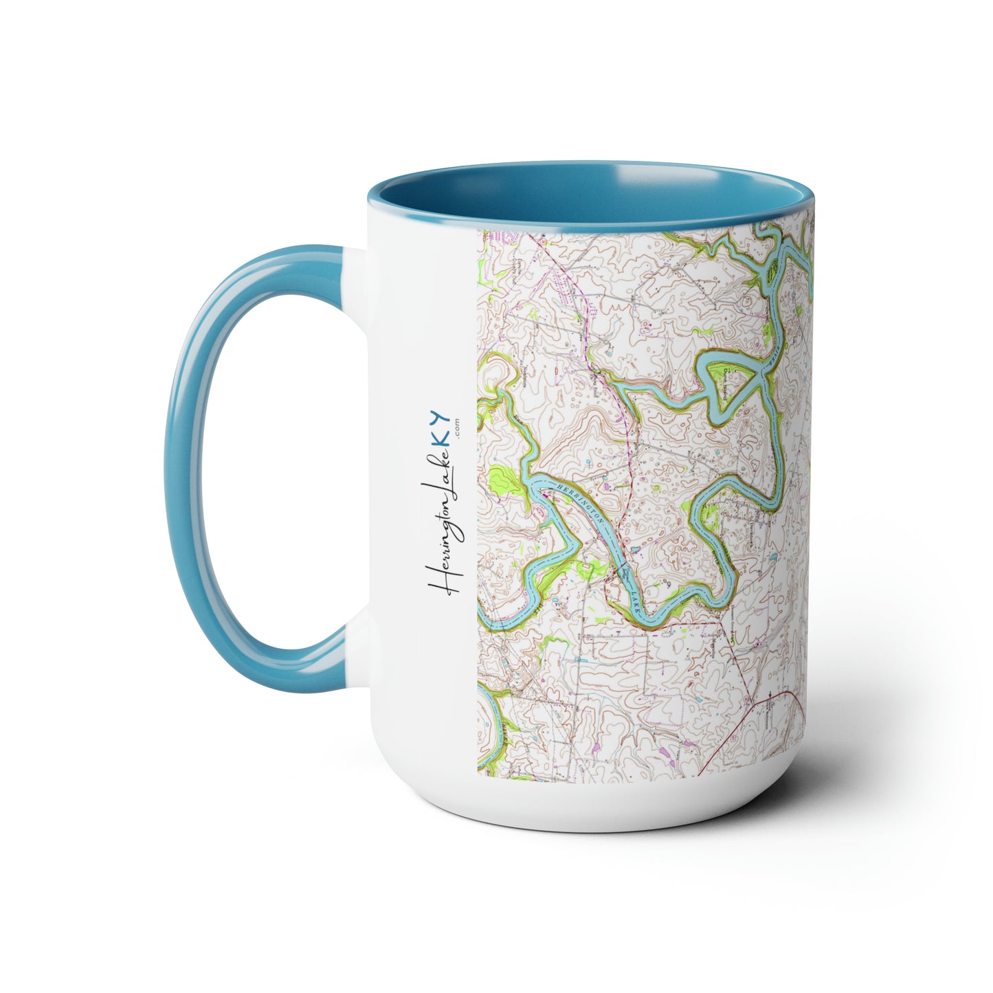 1952 Full USGS Herrington Lake Topography Map Biggie Coffee Mugs, 15oz