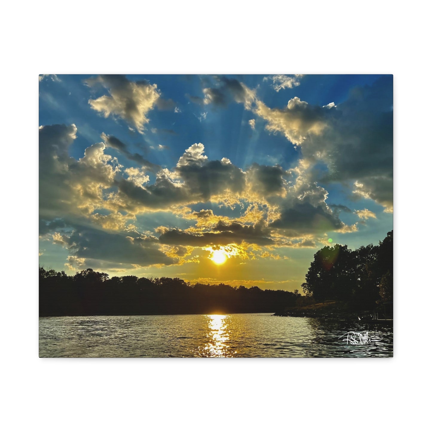 "Summer Sunset on Herrington -1" Canvas Gallery Wraps