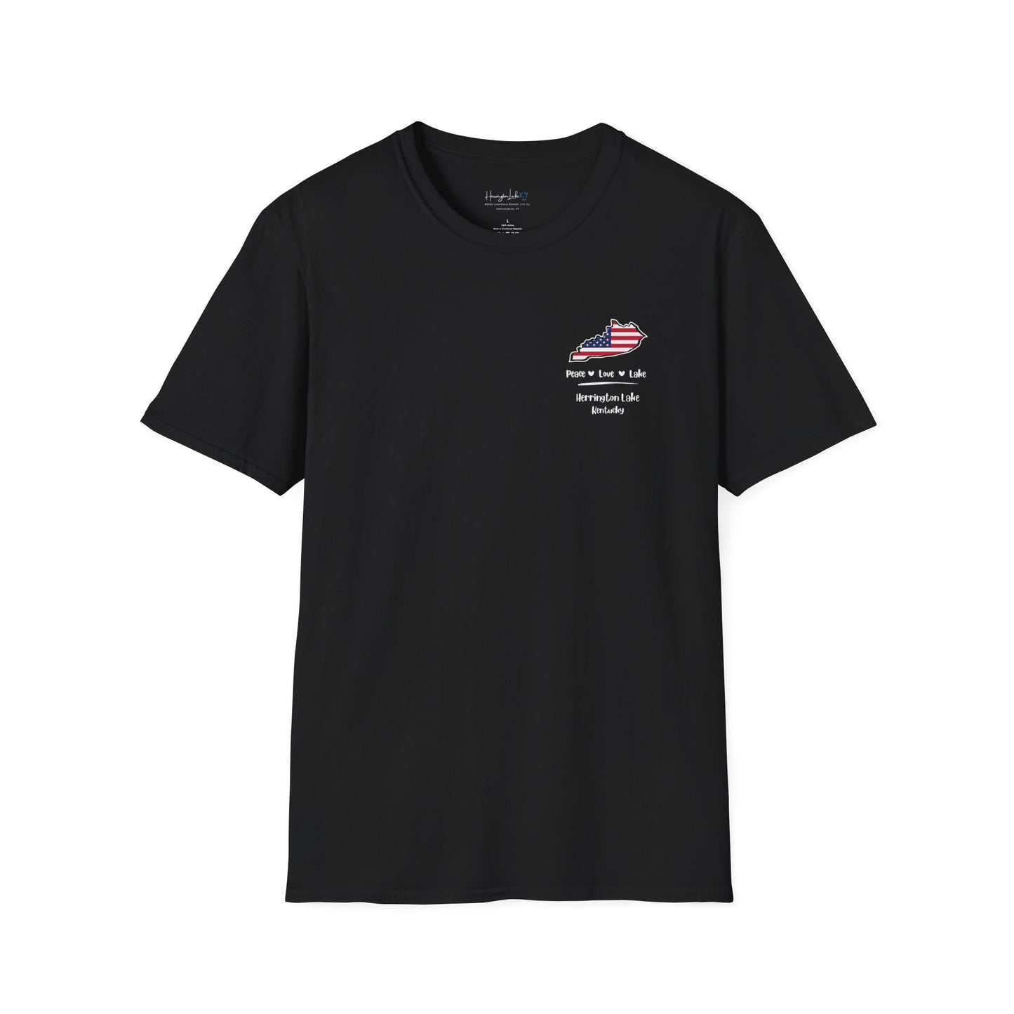 Peace, Love, Lake Double-Sided Ultra Soft Cotton Short Sleeve Tee