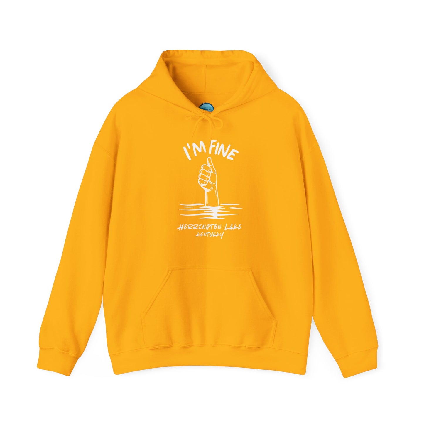 "I'm FINE!" Iconica Collection Unisex Heavy Blend™ Hooded Sweatshirt (Includes HLCL Donation!)
