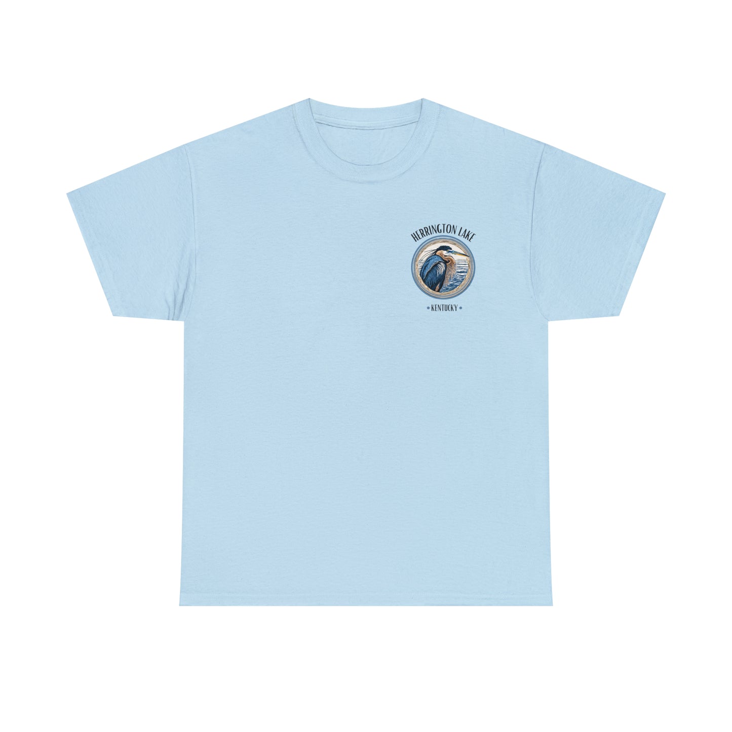 Great Blue Heron - Double-Sided Herrington Wildlife Collection Cotton Tee